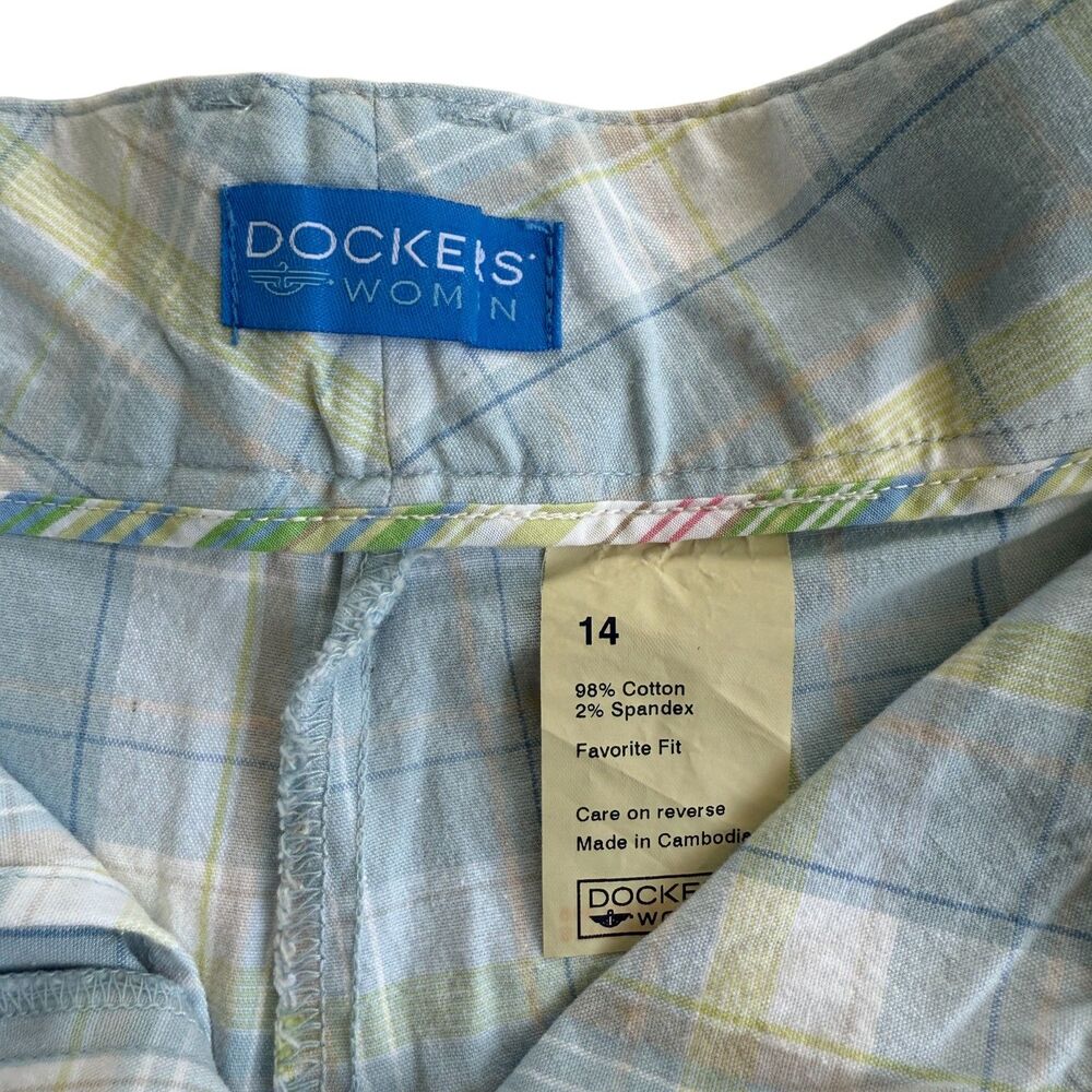 NWT Women's Dockers Plaid Mini Skort Size‎ 14 - Picture 4 of 4